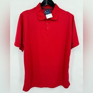 Holloway Prism Men's‎ Red Polo size L NWT Performance Wear Golf Shirt